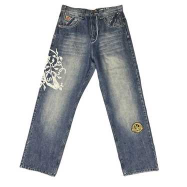 Akademiks Streetwear, Hip Hop, Jeans With Jean Patches 34x30 