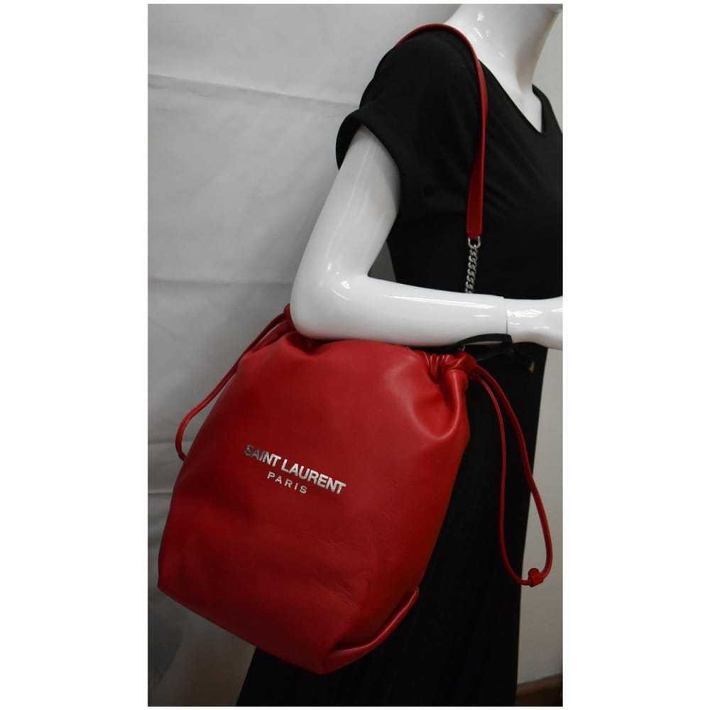 Saint Laurent Teddy leather handbag - image 9