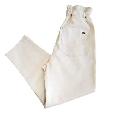 Zara • Baggy High Waist Paper Bag Jeans Size 8