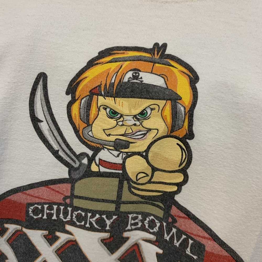 Movie × NFL × Vintage Vintage Y2K Chucky Bowl Tee… - image 5