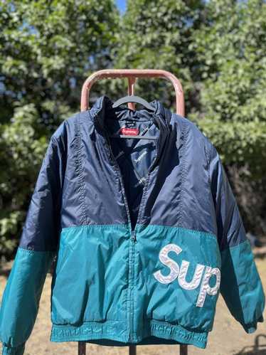 Supreme side 2024 logo jacket