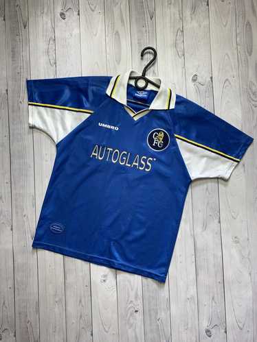 Very rare Vintage 90s Chelsea home Umbro shirt , jersey 1995 - 1997 Coors