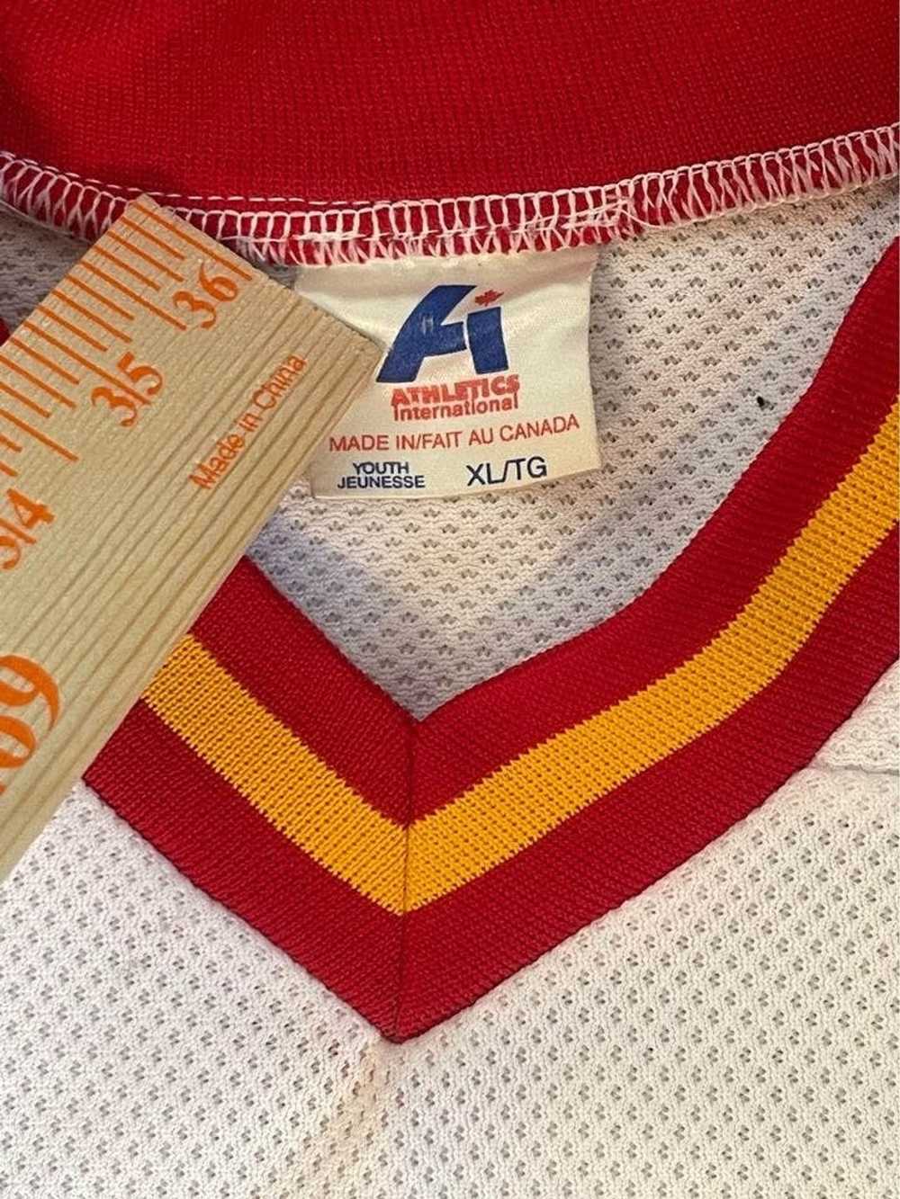 Athletic Vintage Calgary Flames Hockey Jersey-YTH… - image 8