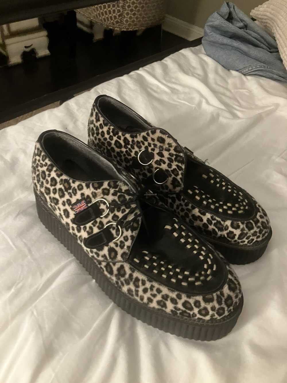 T.U.K. Footwear Vintage Tuck Creepers Leopard pri… - image 1