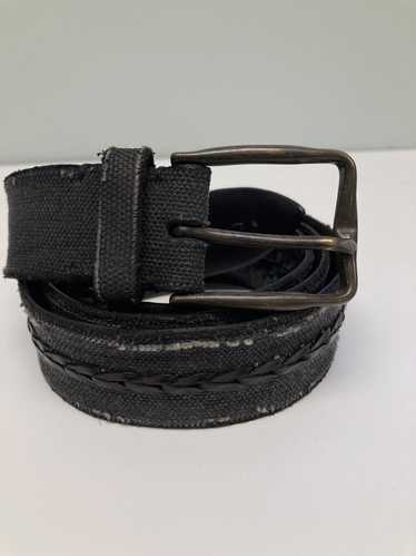 John Varvatos Whipstitched leather belt. 38