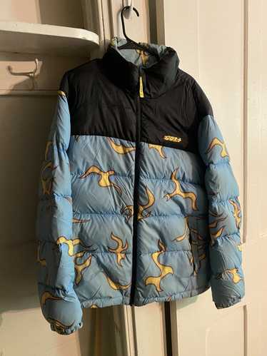 golf wang flame puffer jacket