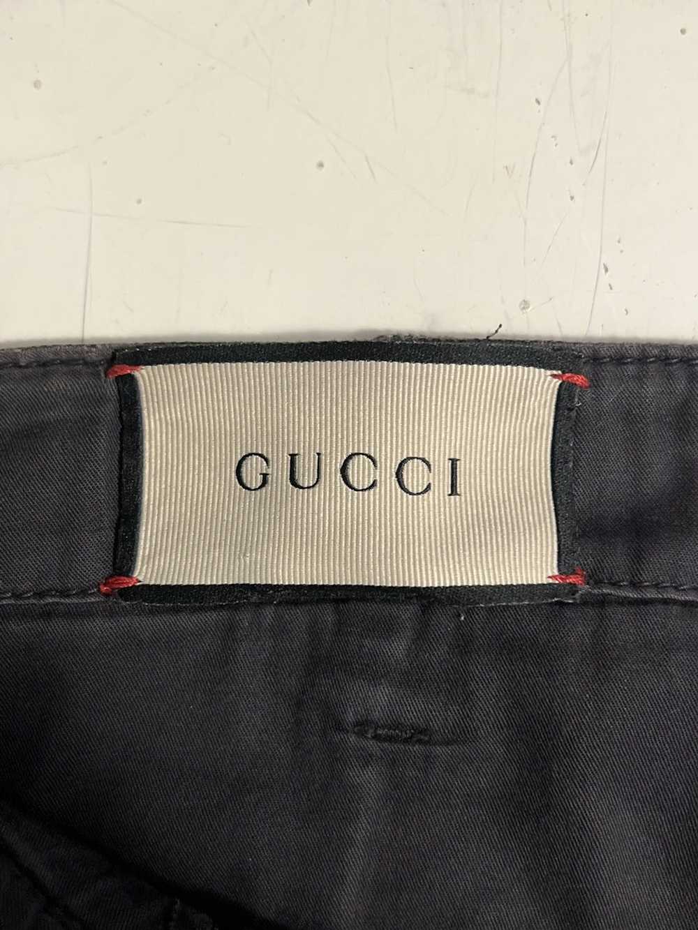 Gucci Gucci embroidered corduroy pants - image 3