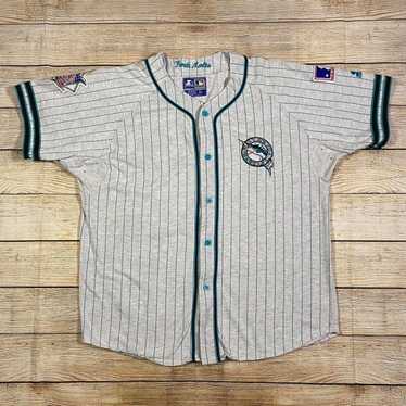Vintage Jeff Conine Sz XL Florida Marlins Starter Baseball Jersey 90s Retro  RARE