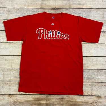 Cropped Philadelphia Phillies Cotton Pinstriped Baseball Jersey