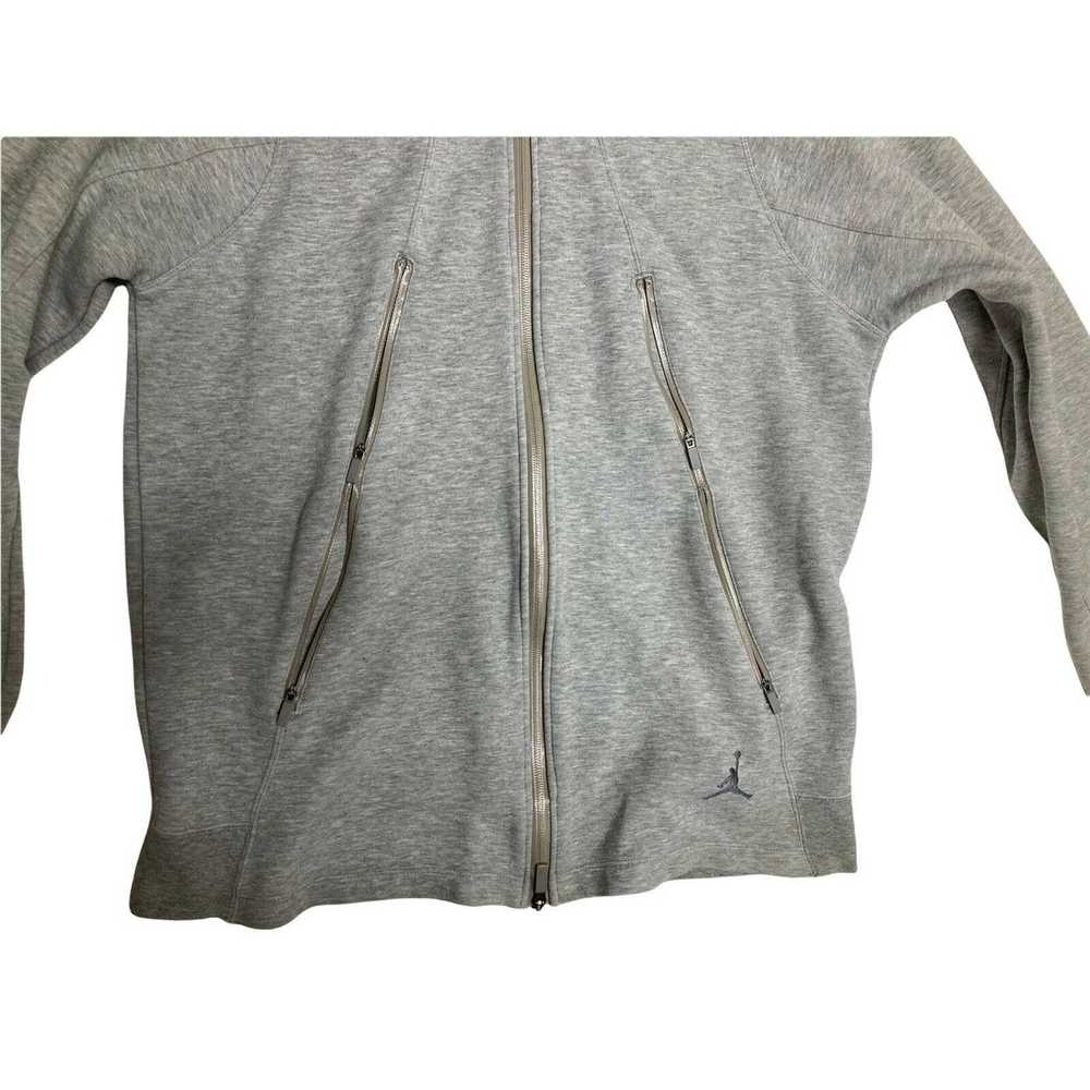 Nike Nike AIR JORDAN Zip Tech Hoodie GRAY Fleece … - image 2