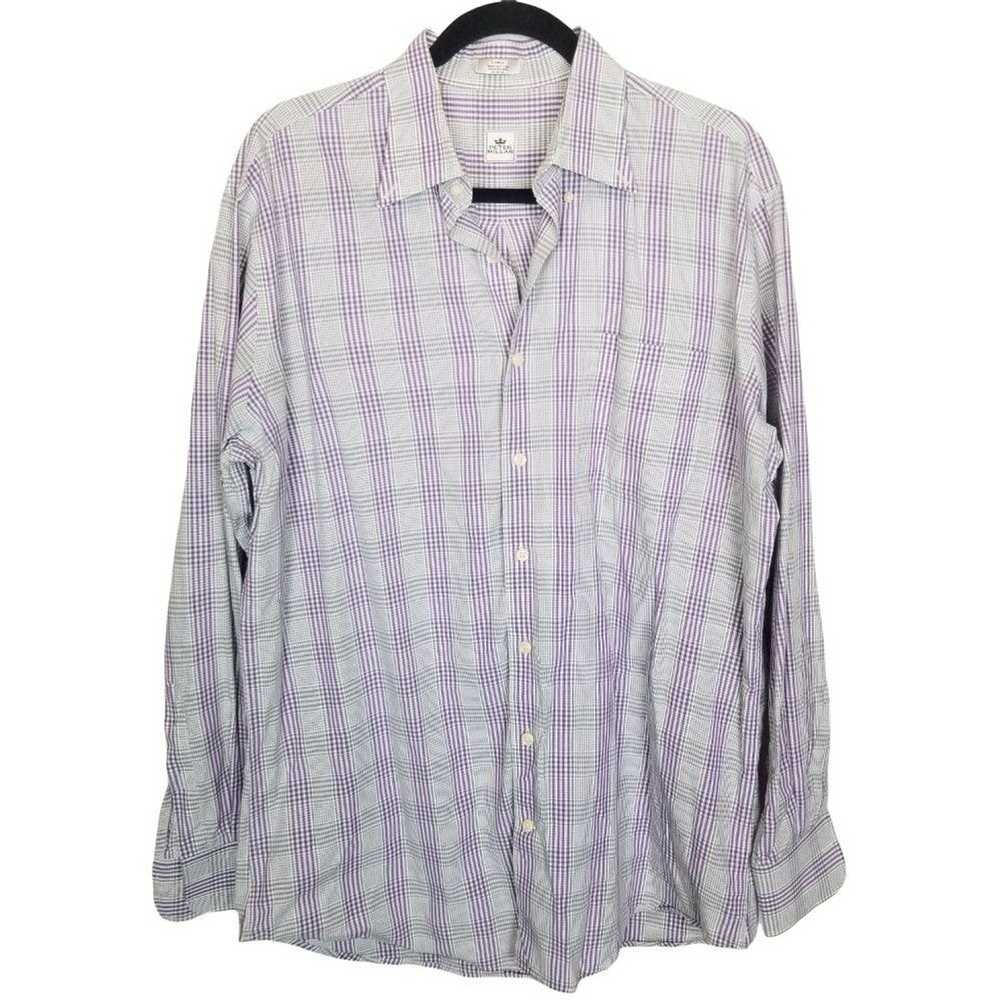 Peter Millar Peter Millar Mens L White Purple Pla… - image 1