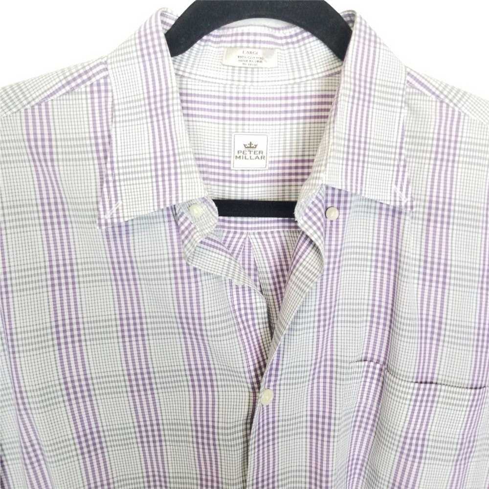 Peter Millar Peter Millar Mens L White Purple Pla… - image 2