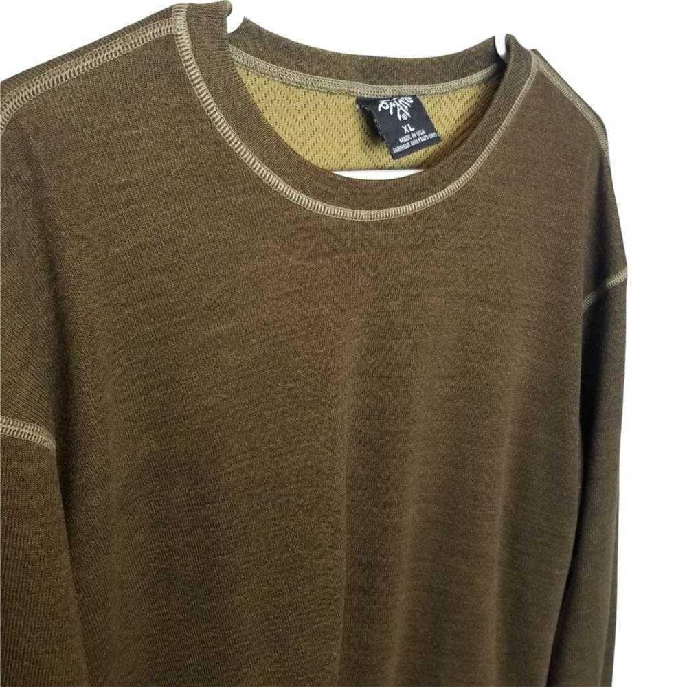 Prana prAna Mens XL Brown Wool Blend Pullover Bre… - image 5