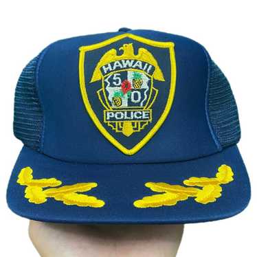Vintage Vintage Hawaii police trucker hat - image 1