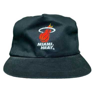 Unk Miami Heat Black/Yellow/Red NBA Basketball Team Cap Hat Size 7 1/2  [RARE]