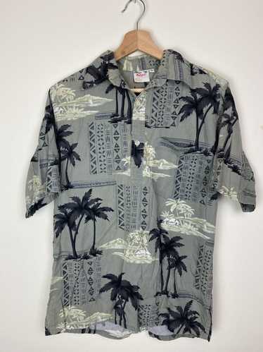 Vintage Go Barefoot Hawaiian Shirt Small