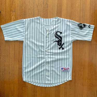 Chicago White Sox Majestic Green Warmup Shirt Size Medium W/White Sox Flag  MLB