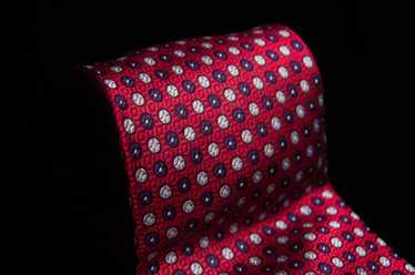Designer Beau Brummel SOHO Red 100% Silk Handmade… - image 1