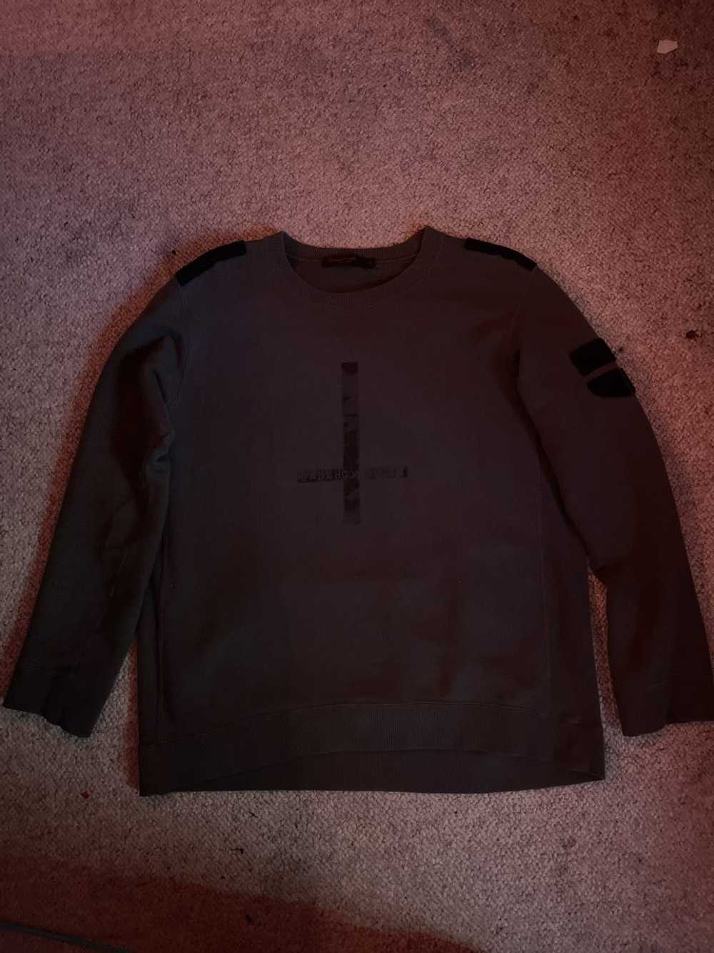 Undercover Undercover aw02 Velcro cross sweater - image 1