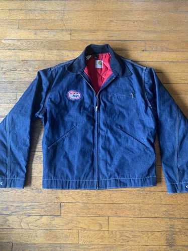 Vintage 70s Black Carhartt Detroit Jacket size XL UNITED GARMENT WORKERS  AMERICA