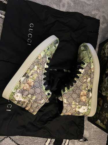 Gucci Men's GG Blooms Print Slip on Sneaker