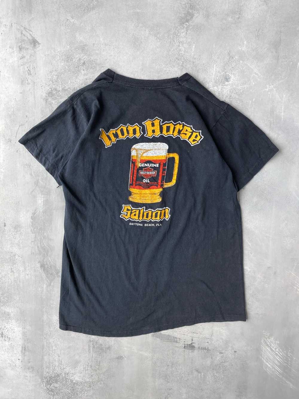Iron Horse Harley Davidson Saloon Pocket T-Shirt … - image 1