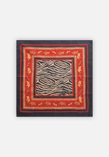 Jim Thompson Zebras and Elephants Scarf - Designer