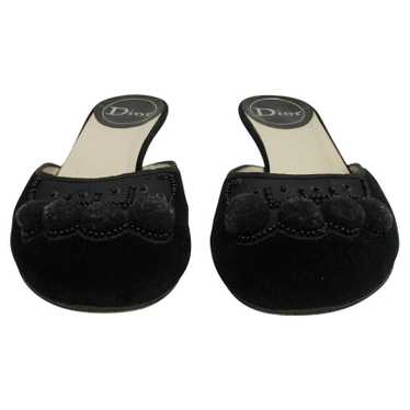 Christian Dior Slippers/Ballerinas Cotton in Black - image 1