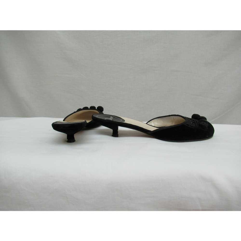 Christian Dior Slippers/Ballerinas Cotton in Black - image 4