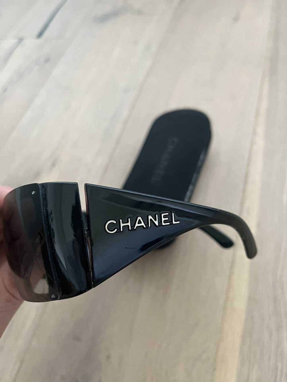 Chanel Chanel Oversized Mask Logo Sunglasses - image 6