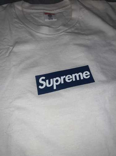 Supreme Yankees Box Logo Tee - SU0132, Men's, Size: Medium, White