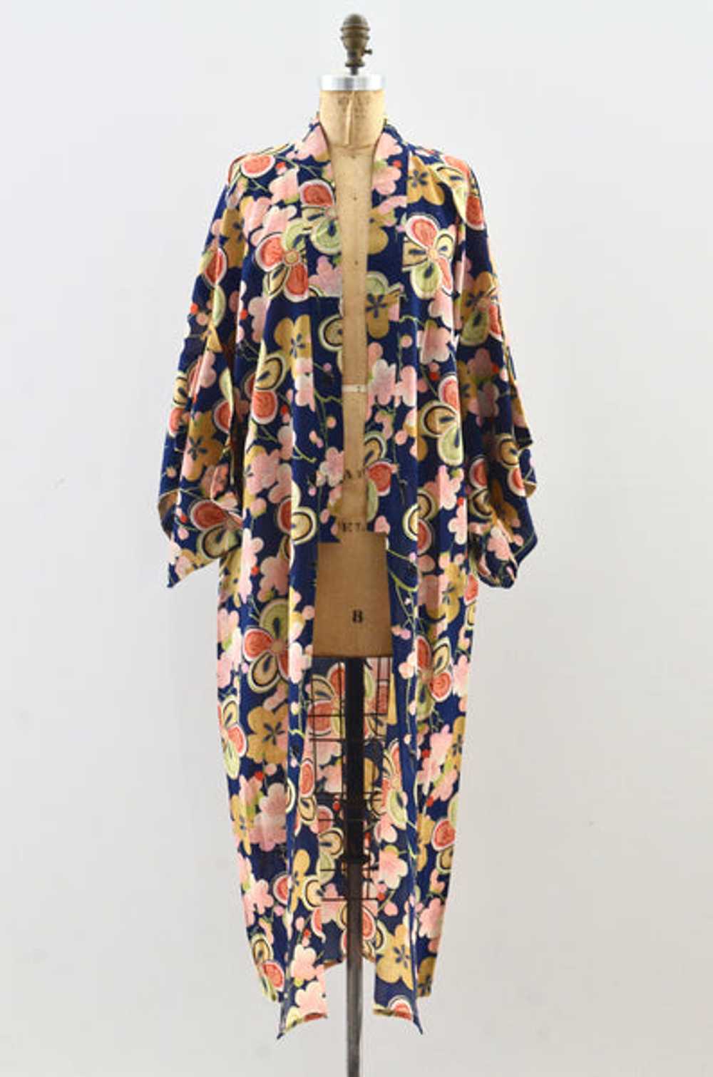 Old Floral Kimono - image 3