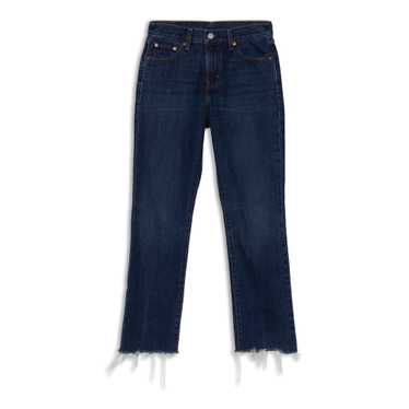 1970's LEVIS Wide Leg Flared Jeans, Cropped Kick Flare Wide