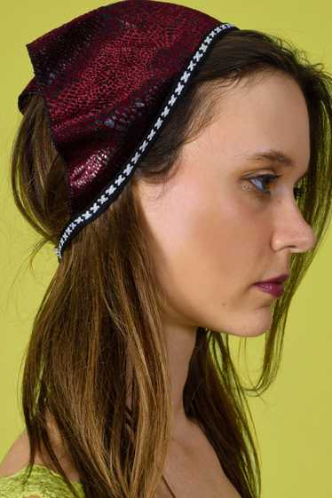 Deadstock Snakeskin Metallic Head Scarf