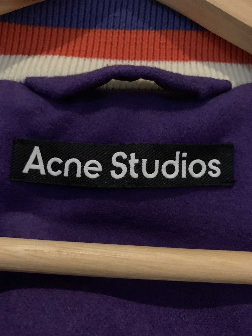 Acne Studios Varisity Wool-Blend Bomber Jacket - image 3
