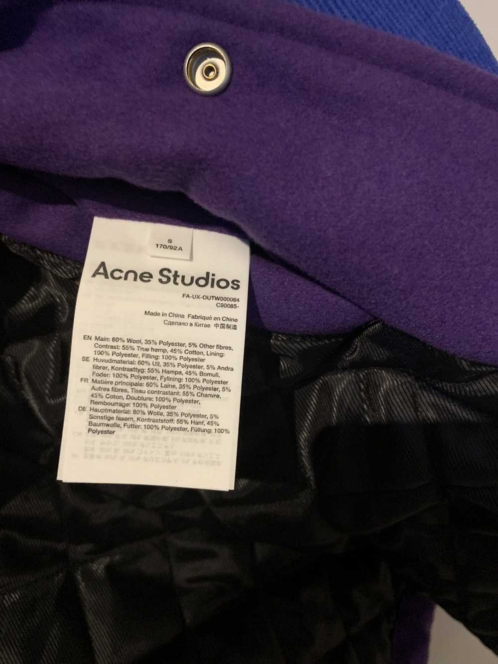 Acne Studios Varisity Wool-Blend Bomber Jacket - image 4
