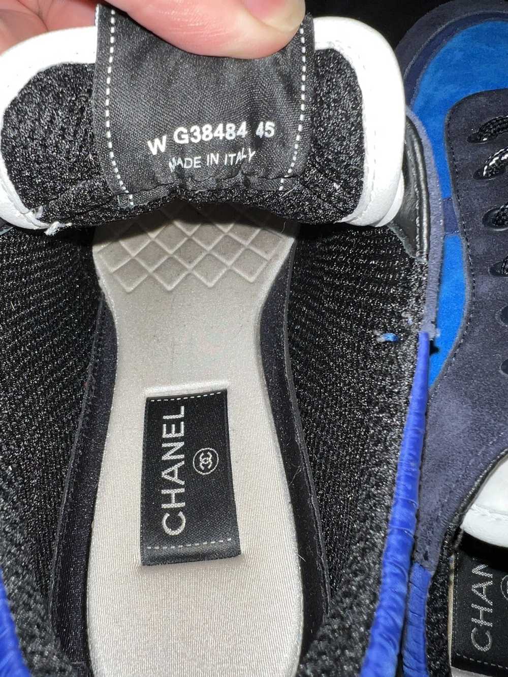 Chanel Chanel 21k Blue Suede Calfskin Sneakers - image 7