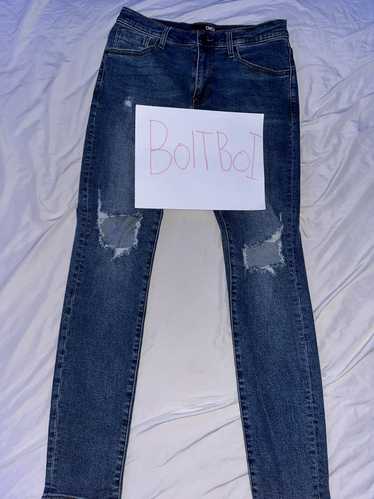 Guess Blue ripped guess jeans