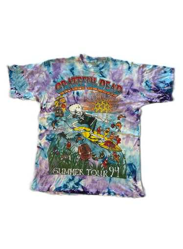 Wyco Vintage 1994 Grateful Dead Summer Tour Liquid Blue Tie Dye Shirt