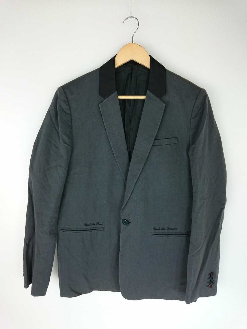 Undercover Light Jackets Gray Tailored Collar Swi… - image 1