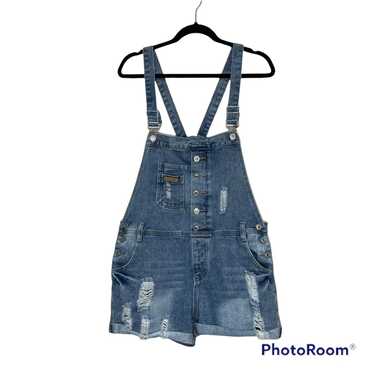 Fubu FUBU Jeans Collection ShortAlls/OverAlls Dis… - image 1