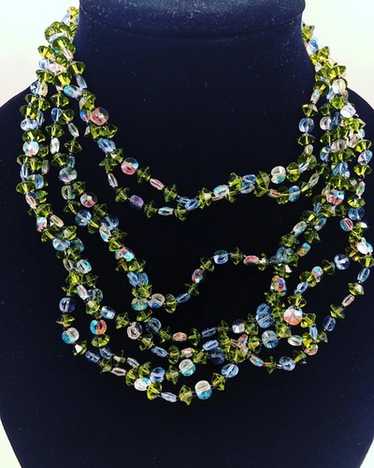 Christian dior necklace green - Gem