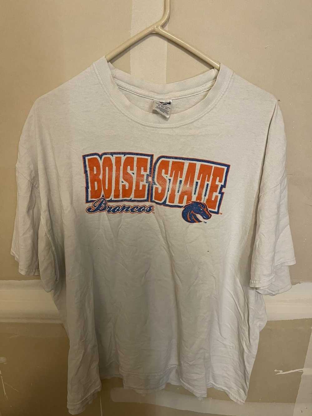 Women's White Boise State Broncos Vintage Days Easy T-Shirt