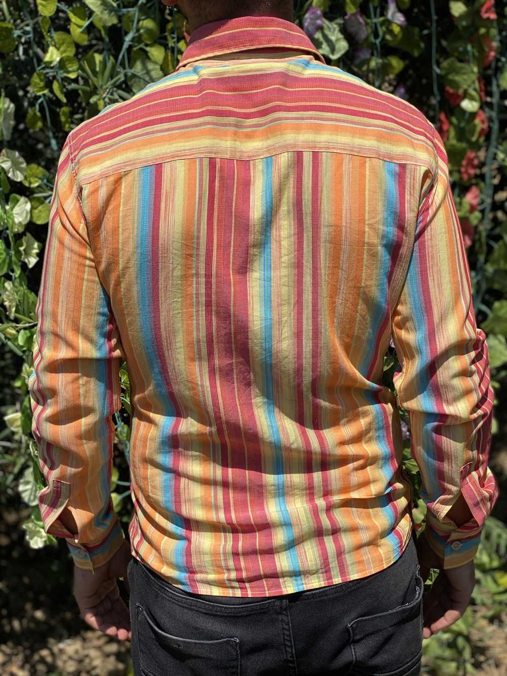 Missoni MISSONI SPORT Striped Casual Dress Shirt … - image 3