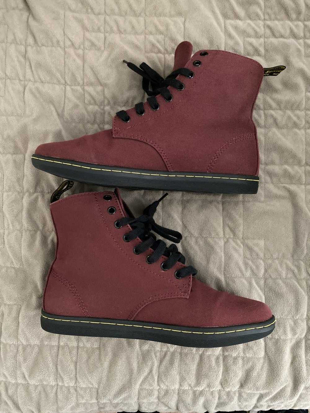 Dr. Martens Aflie Cherry Red Rouge Canvas - image 2