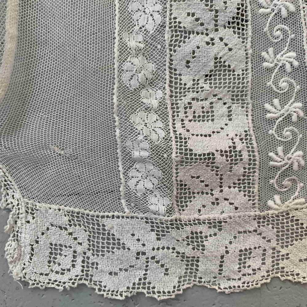 Edwardian Camisole with Filet Lace | XS - image 8