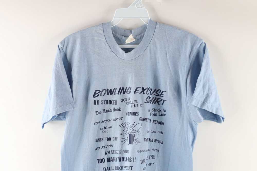 Vintage Vintage 80s Bowling Excuse Shirt Out T-Sh… - image 2