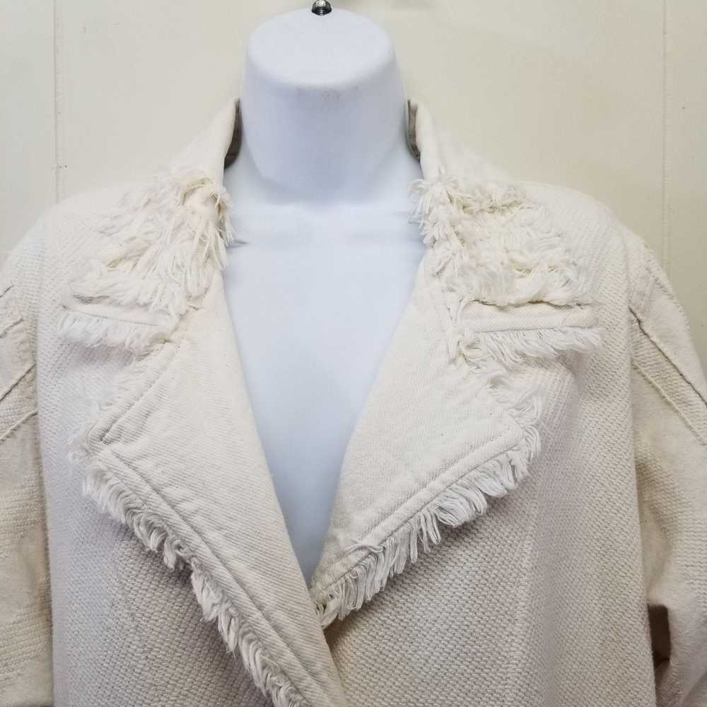 Other Fitz S Cream Textured Fringe Jacket Pockets… - image 7