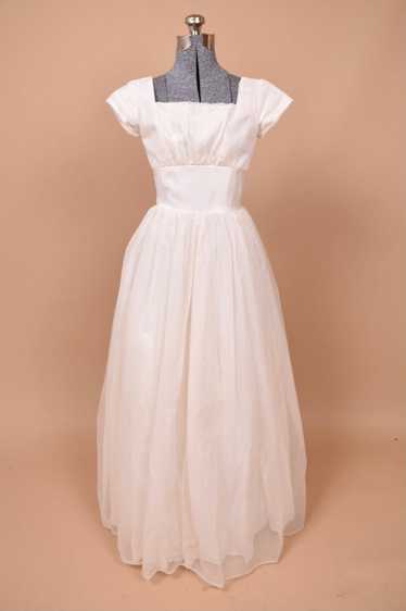 White 50s Princess Wedding Dress By Harry Keiser,… - image 1