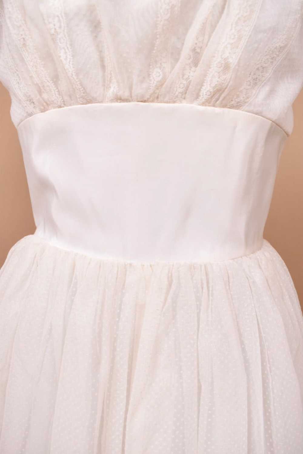 White 50s Princess Wedding Dress By Harry Keiser,… - image 6